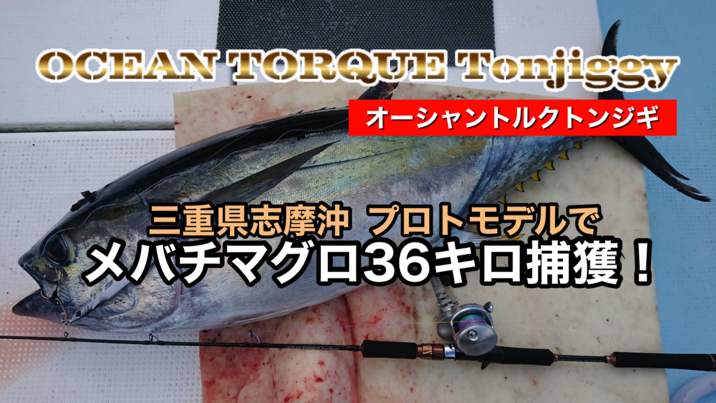 オーシャントルクトンジギ 身体に優しいトンジギロッドYouTubeにUP